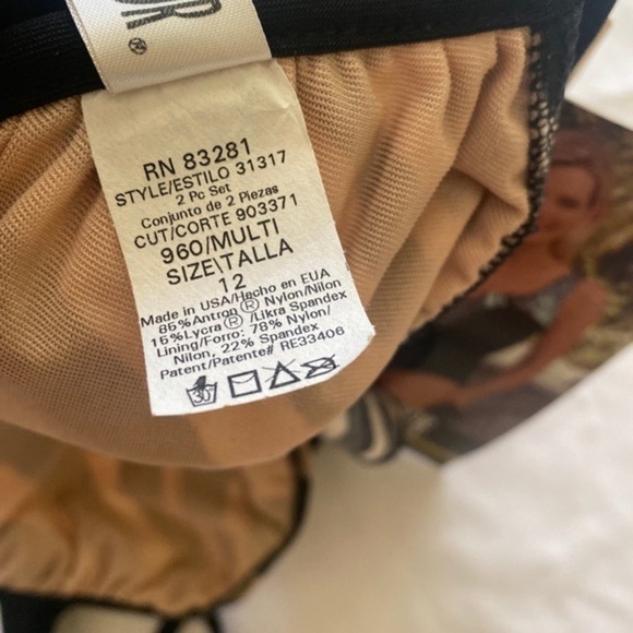 𝅺carol Wior bikini top 1-pcs size-12,‎ Does not have padding - Picture 8 of 10